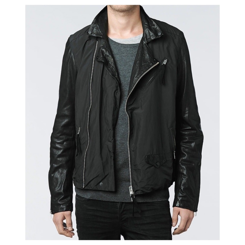 All Saints Lorent Leather Biker Jacket